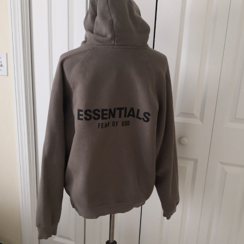 Essentials Gray Turtleneck Sweater Cozy Wool Blend